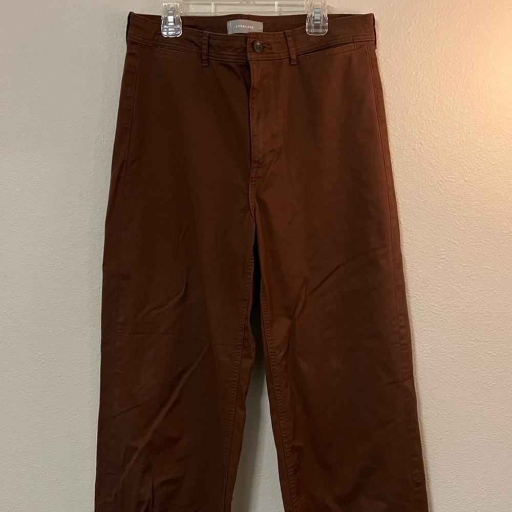 Everlane Brown High Waisted Wide Leg Pant size 8